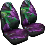 Purple Alstroemeria Print Universal Fit Car Seat Covers 102422