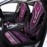 Purple And Black African Dashiki Print Universal Fit Car Seat Covers 102422