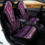 Purple And Black African Dashiki Print Universal Fit Car Seat Covers 102422