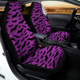 Purple And Black Halloween Bat Print Universal Fit Car Seat Covers 102422
