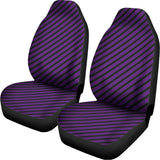 Purple And Black Halloween Pattern Print Universal Fit Car Seat Covers 102422