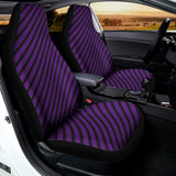 Purple And Black Halloween Pattern Print Universal Fit Car Seat Covers 102422
