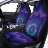 Purple And Blue Kaleidoscope Print Universal Fit Car Seat Covers 102422