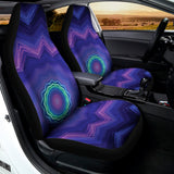Purple And Blue Kaleidoscope Print Universal Fit Car Seat Covers 102422