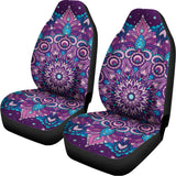 Purple And Blue Mandala Print Universal Fit Car Seat Covers 102422