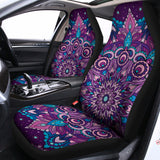 Purple And Blue Mandala Print Universal Fit Car Seat Covers 102422