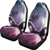 Purple And Blue Snakeskin Print Universal Fit Car Seat Covers 102422