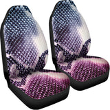 Purple And Blue Snakeskin Print Universal Fit Car Seat Covers 102422