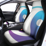 Purple And Blue Yin Yang Print Universal Fit Car Seat Covers 102422