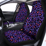 Purple And Pink Leopard Print Universal Fit Car Seat Covers 102422
