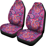 Purple And Pink Paisley Pattern Print Universal Fit Car Seat Covers 102422