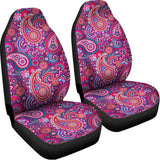 Purple And Pink Paisley Pattern Print Universal Fit Car Seat Covers 102422
