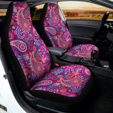 Purple And Pink Paisley Pattern Print Universal Fit Car Seat Covers 102422