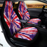 Purple And Red Spider Tie Dye Print Universal Fit Car Seat Covers 102422