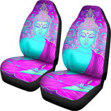 Purple And Teal Buddha Print Universal Fit Car Seat Covers 102422