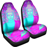 Purple And Teal Buddha Print Universal Fit Car Seat Covers 102422