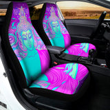 Purple And Teal Buddha Print Universal Fit Car Seat Covers 102422
