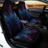 Purple And Teal Dark Mandala Print Universal Fit Car Seat Covers 102422