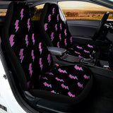 Purple And Teal Lightning Pattern Print Universal Fit Car Seat Covers 102422
