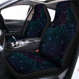 Purple And Teal Mandala Print Universal Fit Car Seat Covers 102422