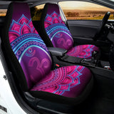 Purple And Teal Om Mandala Print Universal Fit Car Seat Covers 102422