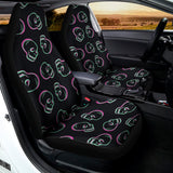 Purple And Teal Skull Pattern Print Universal Fit Car Seat Covers 102422