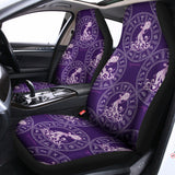 Purple Aquarius Zodiac Pattern Print Universal Fit Car Seat Covers 102422