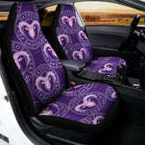 Purple Aries Zodiac Pattern Print Universal Fit Car Seat Covers 102422