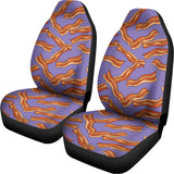 Purple Bacon Pattern Print Universal Fit Car Seat Covers 102422