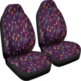 Purple Bohemian Dream Catcher Print Universal Fit Car Seat Covers 102422