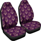 Purple Boho Dream Catcher Pattern Print Universal Fit Car Seat Covers 102422