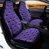 Purple Boston Terrier Pattern Print Universal Fit Car Seat Covers 102422