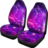Purple Bursting Galaxy Space Print Universal Fit Car Seat Covers 102422