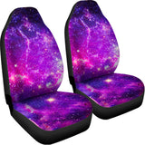Purple Bursting Galaxy Space Print Universal Fit Car Seat Covers 102422