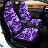 Purple Camouflage Print Universal Fit Car Seat Covers 102422