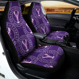 Purple Cancer Zodiac Pattern Print Universal Fit Car Seat Covers 102422