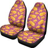Purple Cheese And Holes Pattern Print Universal Fit Car Seat Covers 102422