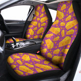 Purple Cheese And Holes Pattern Print Universal Fit Car Seat Covers 102422
