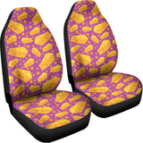 Purple Cheese And Holes Pattern Print Universal Fit Car Seat Covers 102422
