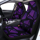 Purple Crystal Cosmic Galaxy Space Print Universal Fit Car Seat Covers 102422