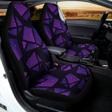 Purple Crystal Cosmic Galaxy Space Print Universal Fit Car Seat Covers 102422