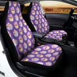 Purple Cupcake Pattern Print Universal Fit Car Seat Covers 102422