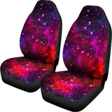 Purple Dark Galaxy Space Print Universal Fit Car Seat Covers 102422