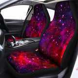 Purple Dark Galaxy Space Print Universal Fit Car Seat Covers 102422