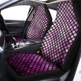 Purple Disco Lights Pattern Print Universal Fit Car Seat Covers 102422