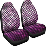 Purple Disco Lights Pattern Print Universal Fit Car Seat Covers 102422