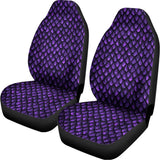 Purple Dragon Scales Pattern Print Universal Fit Car Seat Covers 102422