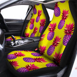 Purple EDM Pineapple Pattern Print Universal Fit Car Seat Covers 102422