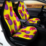 Purple EDM Pineapple Pattern Print Universal Fit Car Seat Covers 102422