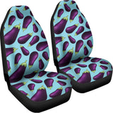 Purple Eggplant Pattern Print Universal Fit Car Seat Covers 102422